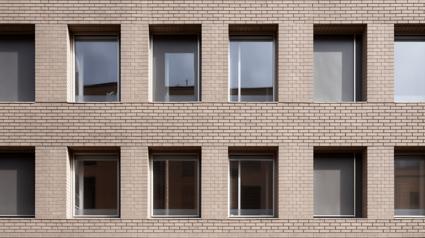 brickwork facade and fenestrations